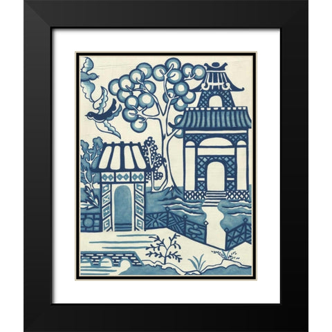 Willow Landscape II Black Modern Wood Framed Art Print with Double Matting by Zarris, Chariklia