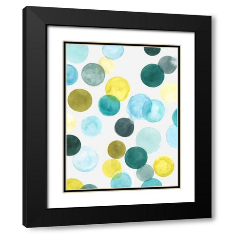 Aquatic Orbit I Black Modern Wood Framed Art Print with Double Matting by Vess, June Erica