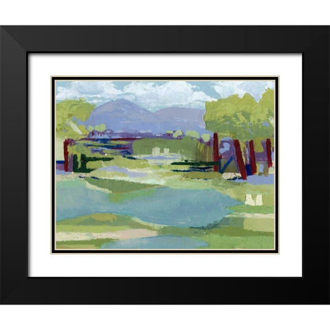 Pastel Marsh II Black Modern Wood Framed Art Print with Double Matting by Popp, Grace