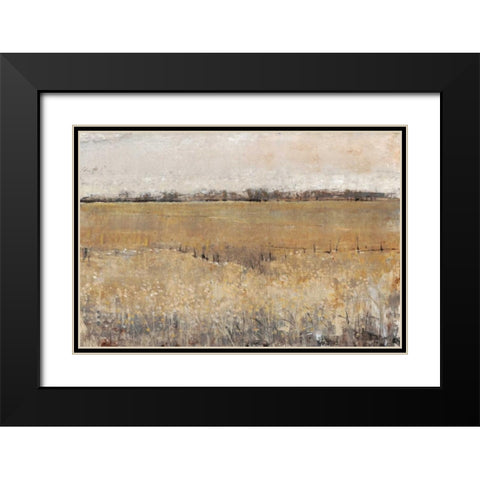 Fenced In II Black Modern Wood Framed Art Print with Double Matting by OToole, Tim