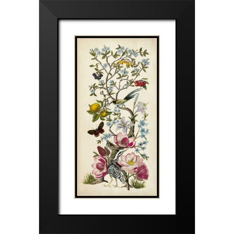 Chinoiserie Natura II Black Modern Wood Framed Art Print with Double Matting by McCavitt, Naomi