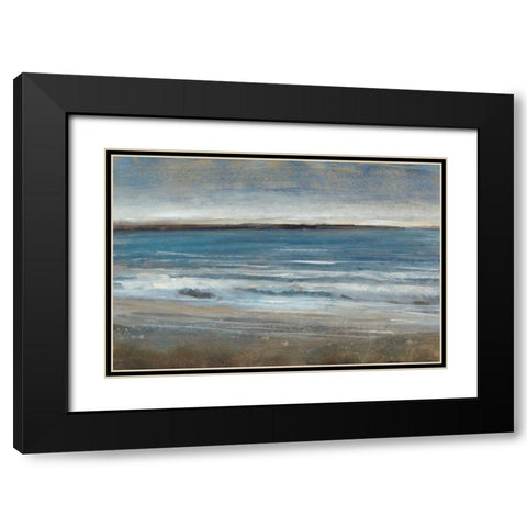 Ocean Light I Black Modern Wood Framed Art Print with Double Matting by OToole, Tim