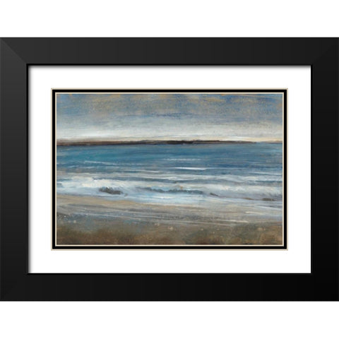 Ocean Light I Black Modern Wood Framed Art Print with Double Matting by OToole, Tim