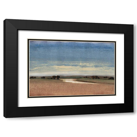 New Land I Black Modern Wood Framed Art Print with Double Matting by OToole, Tim