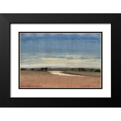New Land I Black Modern Wood Framed Art Print with Double Matting by OToole, Tim