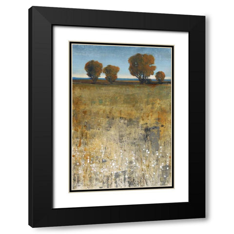 Distant Trees I Black Modern Wood Framed Art Print with Double Matting by OToole, Tim