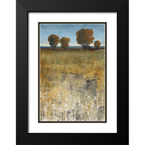 Distant Trees I Black Modern Wood Framed Art Print with Double Matting by OToole, Tim