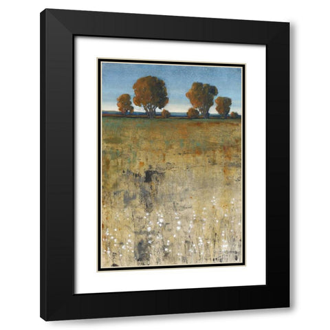 Distant Trees II Black Modern Wood Framed Art Print with Double Matting by OToole, Tim