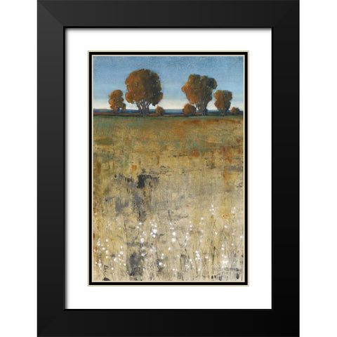 Distant Trees II Black Modern Wood Framed Art Print with Double Matting by OToole, Tim