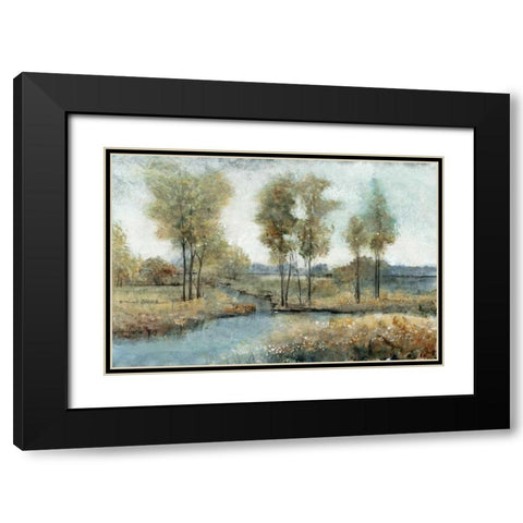 Stream Side I Black Modern Wood Framed Art Print with Double Matting by OToole, Tim