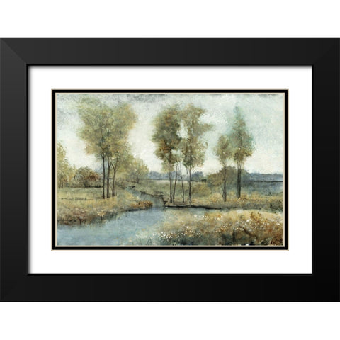Stream Side I Black Modern Wood Framed Art Print with Double Matting by OToole, Tim