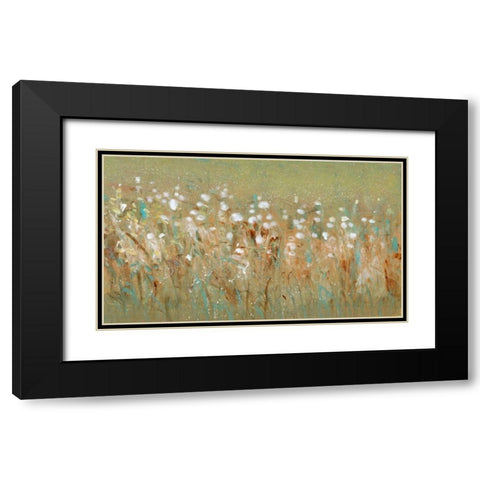 Meadow Blossoms I Black Modern Wood Framed Art Print with Double Matting by OToole, Tim