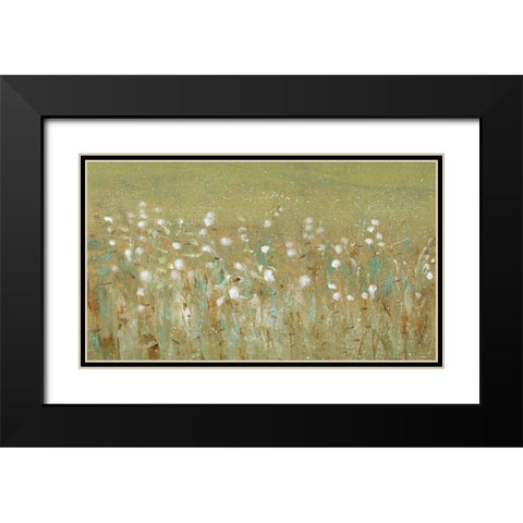 Meadow Blossoms II Black Modern Wood Framed Art Print with Double Matting by OToole, Tim