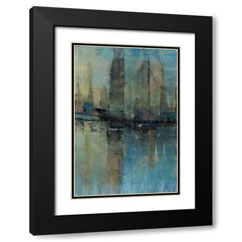 Downtown I Black Modern Wood Framed Art Print with Double Matting by OToole, Tim