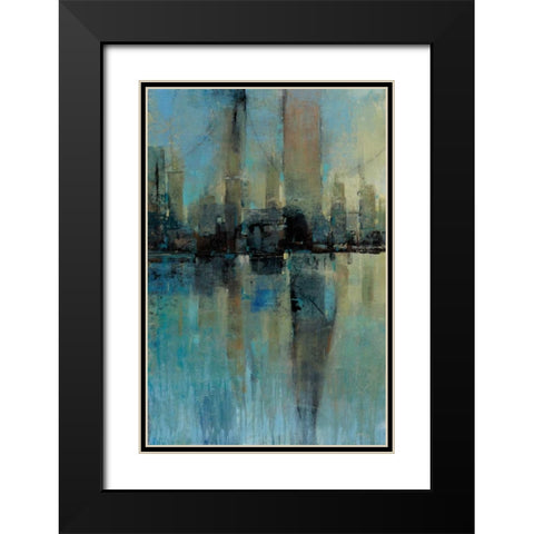 Downtown II Black Modern Wood Framed Art Print with Double Matting by OToole, Tim