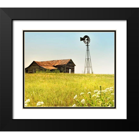 Simple Times Black Modern Wood Framed Art Print with Double Matting by Head, Danny