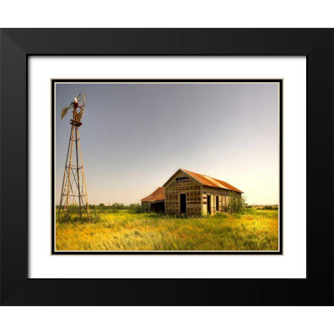 Wasting Away Black Modern Wood Framed Art Print with Double Matting by Head, Danny