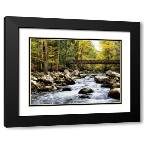 Bridging the Seasons Black Modern Wood Framed Art Print with Double Matting by Head, Danny