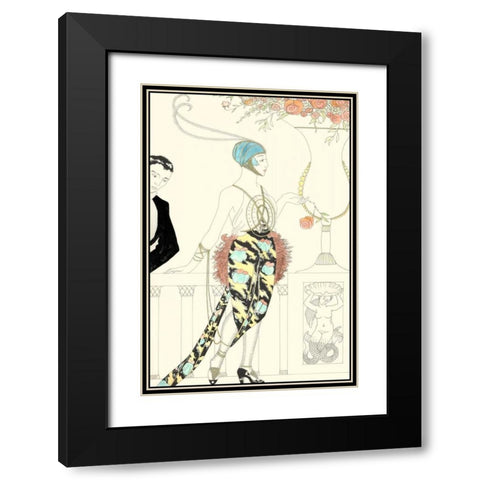 Arte Deco Fashion II Black Modern Wood Framed Art Print with Double Matting by Unknown