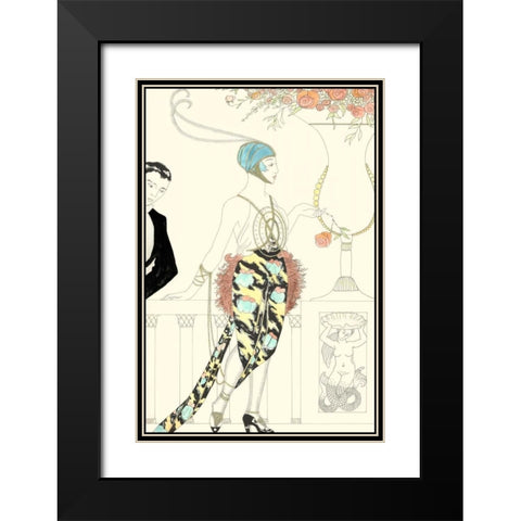 Arte Deco Fashion II Black Modern Wood Framed Art Print with Double Matting by Unknown