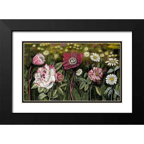 Vintage Garden I Black Modern Wood Framed Art Print with Double Matting by McCavitt, Naomi
