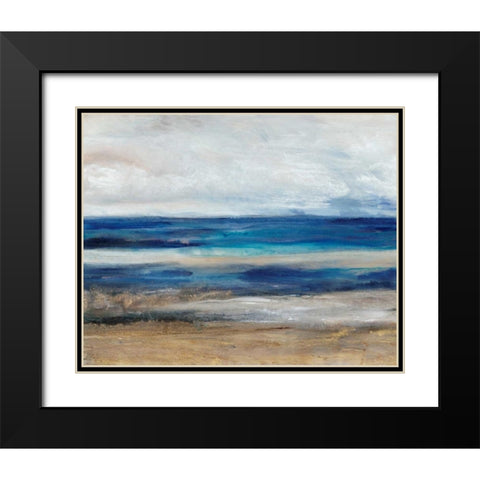 Movement I Black Modern Wood Framed Art Print with Double Matting by OToole, Tim