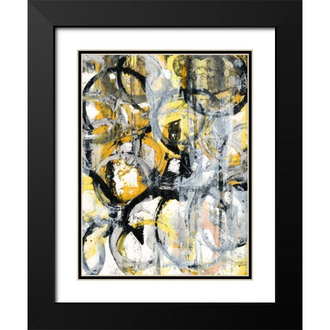 Taxi Cab II Black Modern Wood Framed Art Print with Double Matting by Fuchs, Jodi