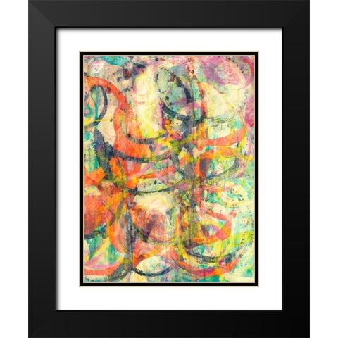 Spectacular II Black Modern Wood Framed Art Print with Double Matting by Fuchs, Jodi