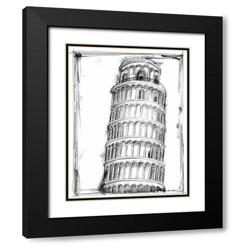 Graphic Architectural Study II Black Modern Wood Framed Art Print with Double Matting by Harper, Ethan