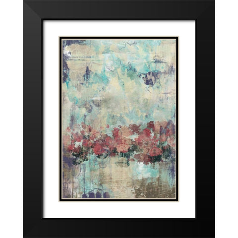 Marsala Field II Black Modern Wood Framed Art Print with Double Matting by Goldberger, Jennifer