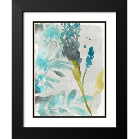 Flower Layers I Black Modern Wood Framed Art Print with Double Matting by Goldberger, Jennifer