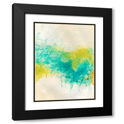 Aurora Lights II Black Modern Wood Framed Art Print with Double Matting by Vess, June Erica