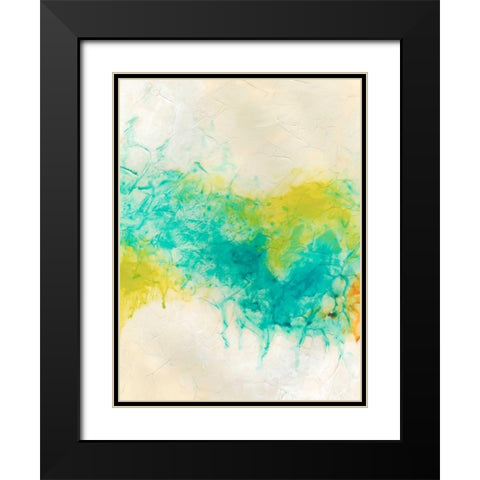 Aurora Lights II Black Modern Wood Framed Art Print with Double Matting by Vess, June Erica