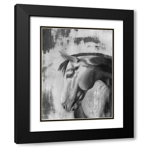 Dappled Grey I Black Modern Wood Framed Art Print with Double Matting by McCavitt, Naomi