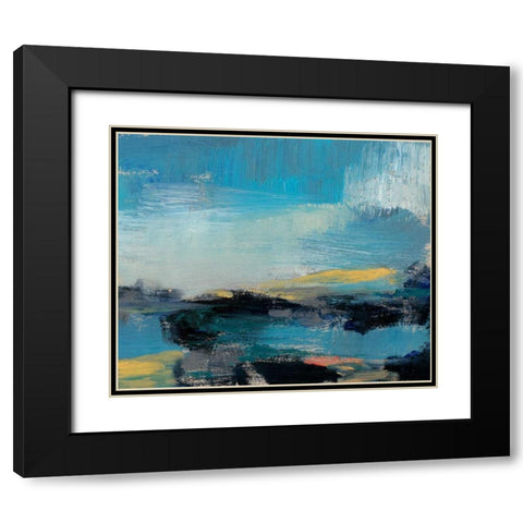 Bold Horizon I Black Modern Wood Framed Art Print with Double Matting by Goldberger, Jennifer