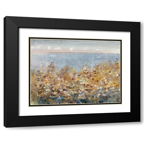 Blossoms by the Sea II Black Modern Wood Framed Art Print with Double Matting by OToole, Tim