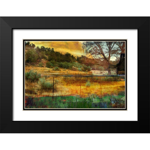 In the Brush Black Modern Wood Framed Art Print with Double Matting by Jasper, Sisa