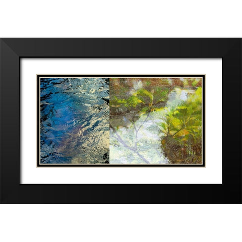 River Mod Panel I Black Modern Wood Framed Art Print with Double Matting by Jasper, Sisa