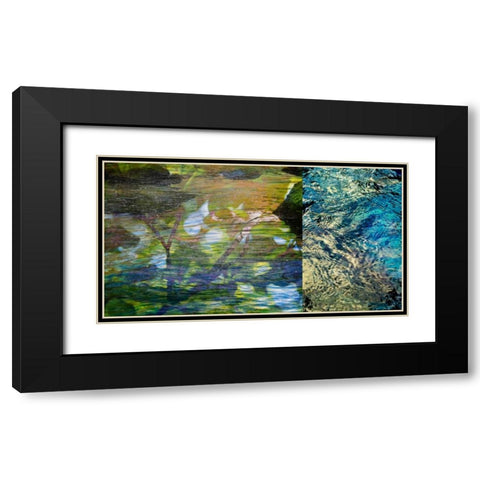 River Mod Panel II Black Modern Wood Framed Art Print with Double Matting by Jasper, Sisa