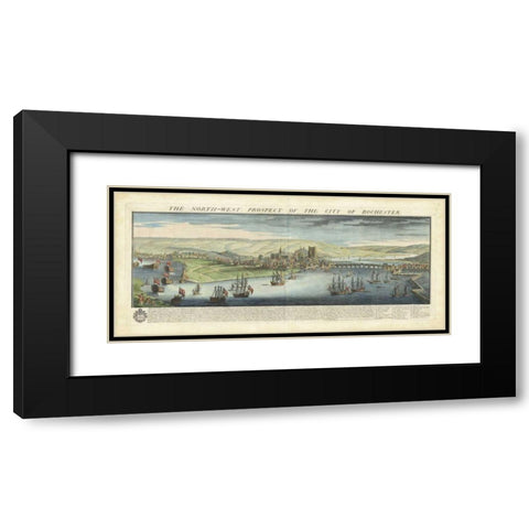 Bucks View - Rochester Black Modern Wood Framed Art Print with Double Matting by Buck, Nathaniel