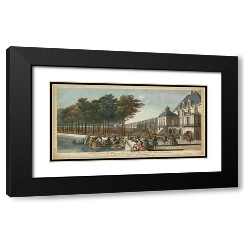 View of Fontainebleau II Black Modern Wood Framed Art Print with Double Matting by Tinney, I.