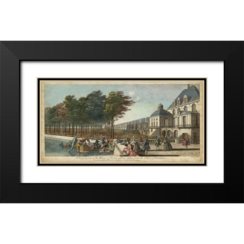 View of Fontainebleau II Black Modern Wood Framed Art Print with Double Matting by Tinney, I.