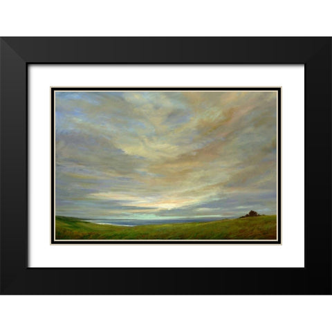 Coastal Sky Black Modern Wood Framed Art Print with Double Matting by Finch, Sheila
