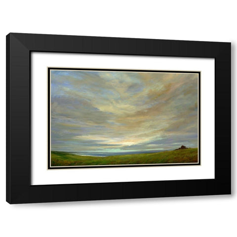 Coastal Sky Black Modern Wood Framed Art Print with Double Matting by Finch, Shiela