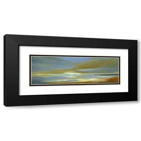 Transcendent Light Black Modern Wood Framed Art Print with Double Matting by Finch, Sheila