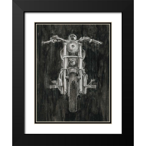 Steel Horse II Black Modern Wood Framed Art Print with Double Matting by Harper, Ethan