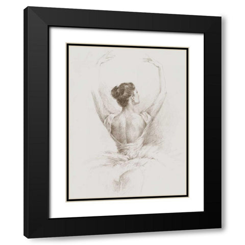 Dance Study I Black Modern Wood Framed Art Print with Double Matting by Harper, Ethan