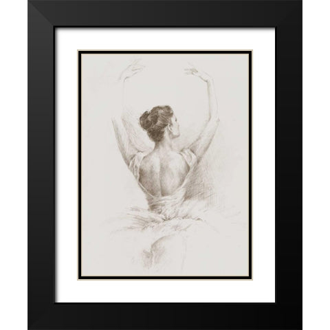 Dance Study I Black Modern Wood Framed Art Print with Double Matting by Harper, Ethan