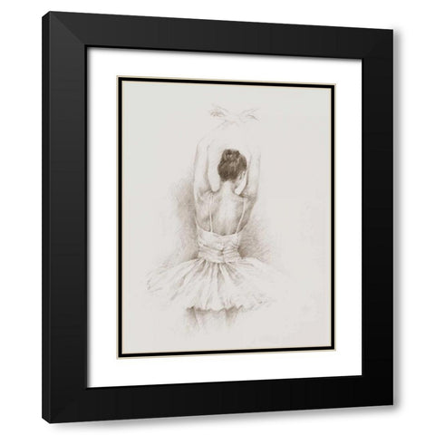 Dance Study II Black Modern Wood Framed Art Print with Double Matting by Harper, Ethan