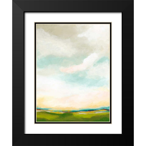 Bright Vista II Black Modern Wood Framed Art Print with Double Matting by Vess, June Erica